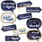 Big Dot of Happiness Funny Starry Skies - Gold Celestial Party Photo Booth Props Kit - 10 Piece